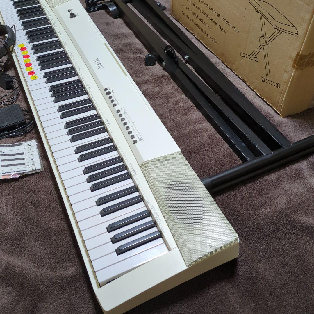 中古良品 電子ピアノ セット TORTE スタンド＆イス付き 検)エレクトーン