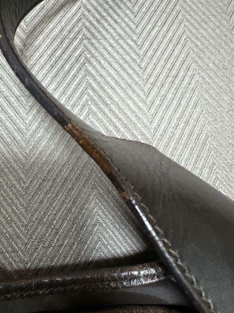 Gucci スエード レザー ショルダーバッグ