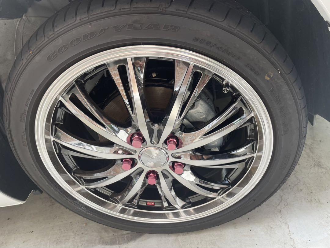 美品!!ウェッズ レオニスRT 17インチ 6.5J+52 205/45R17 画像2