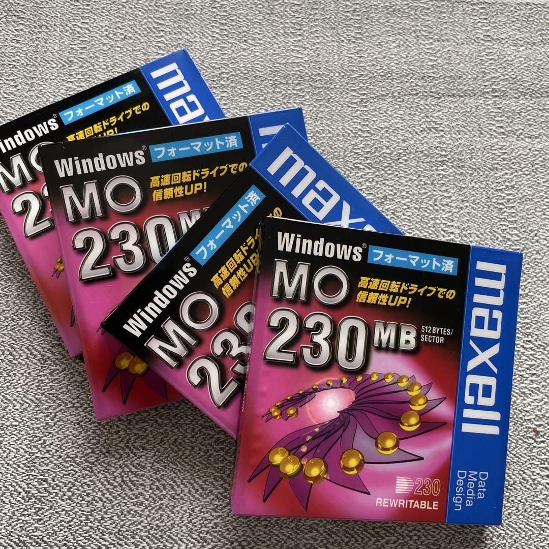 maxell MO 230MB リライタブルディスク 4枚セット - メルカリ