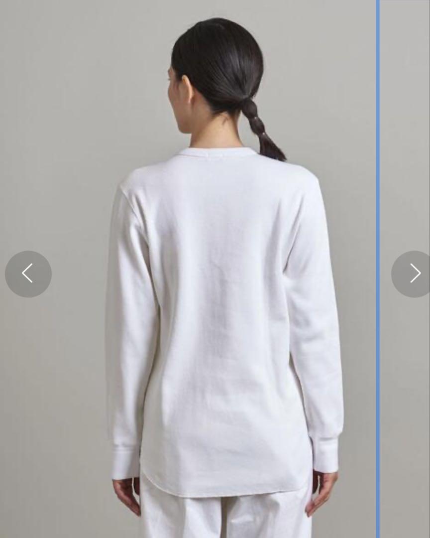 LOEFF コットン サーマル ロングTシャツ ホワイト　タグ付き・新品
