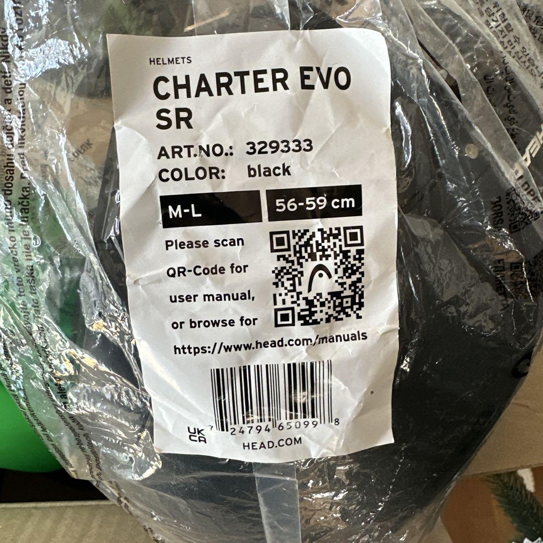 HEAD ヘルメット M/L 新品　CHARTER EVO SR