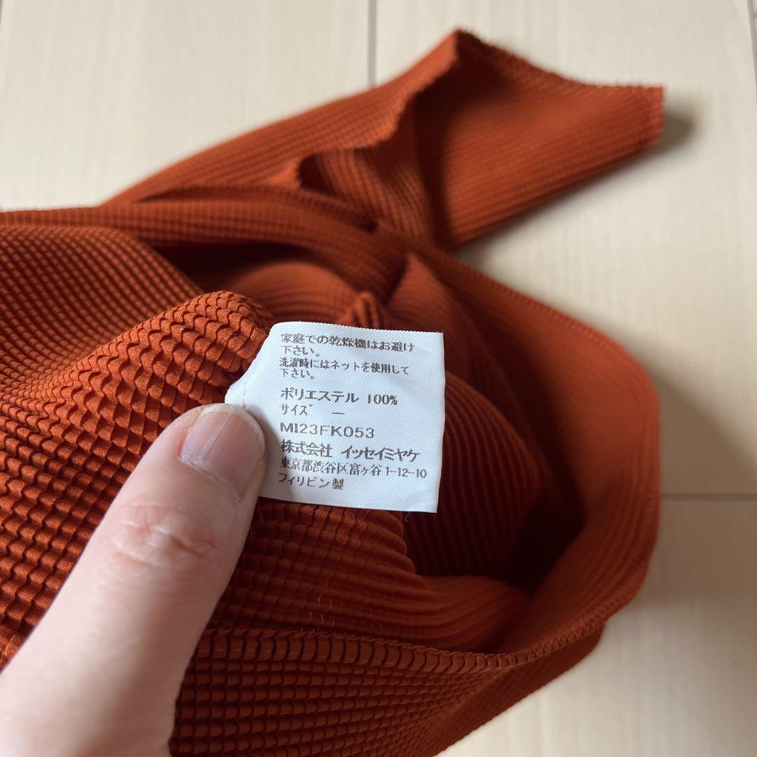 イッセイミヤケ　me 茶色ハイネック 半袖 トップス