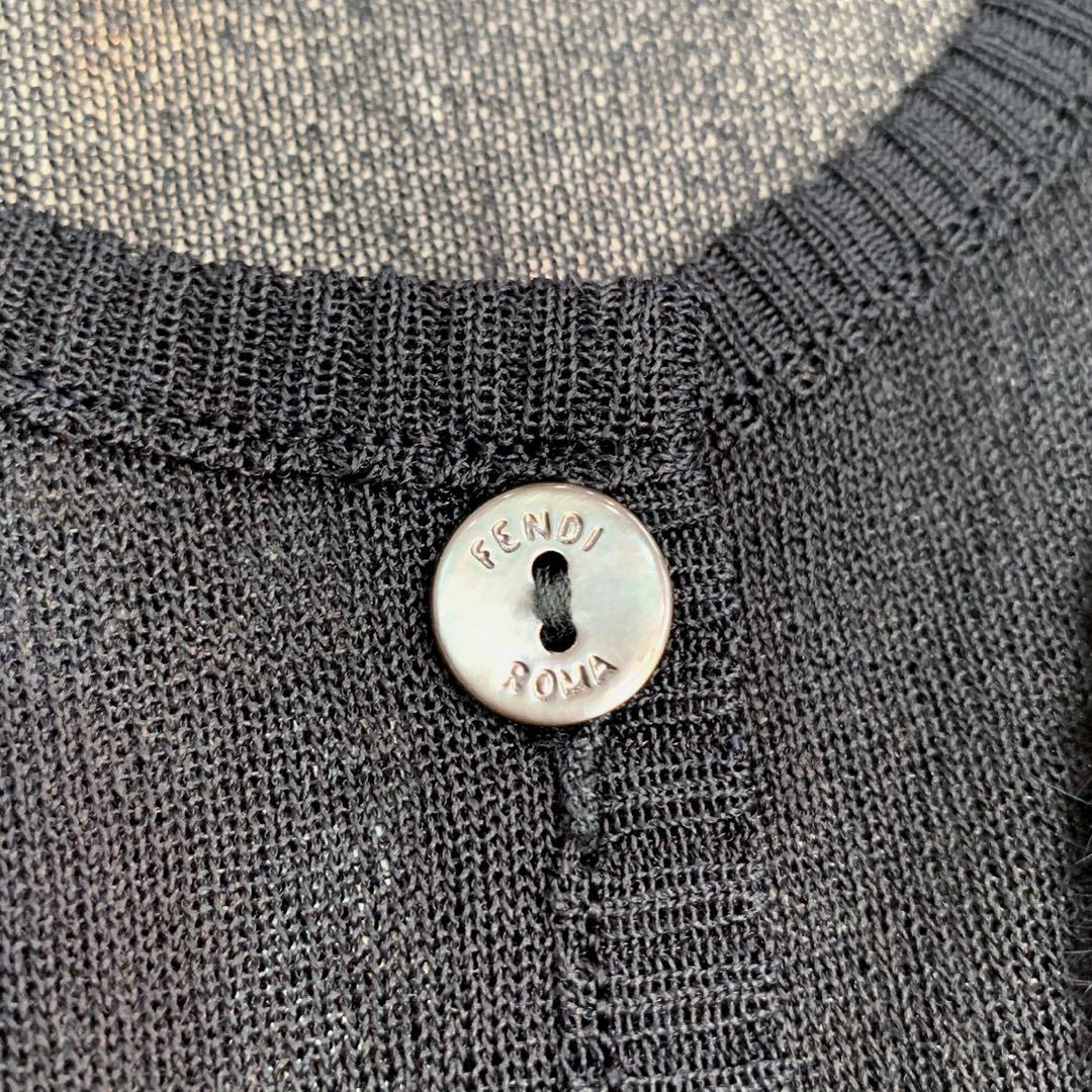 FENDI シースルー アンサンブル ファー付き ブラック size40