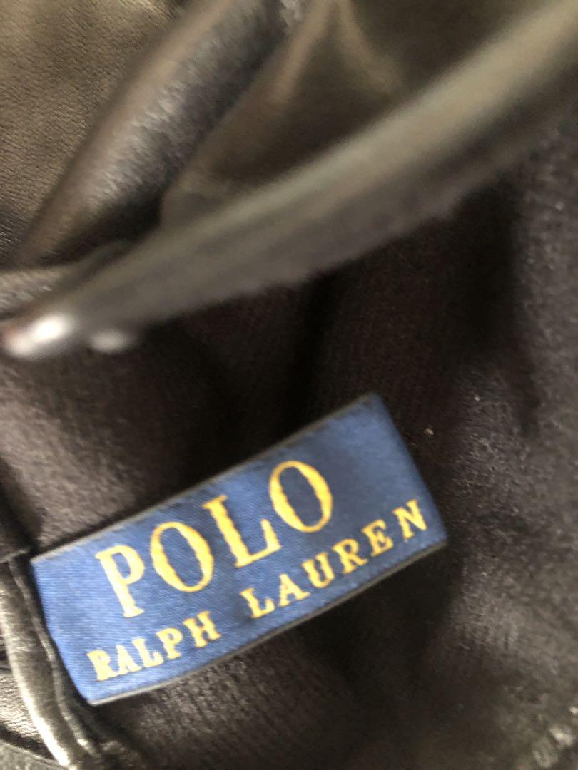 POLO RALPH LAUREN ブラック レザー手袋
