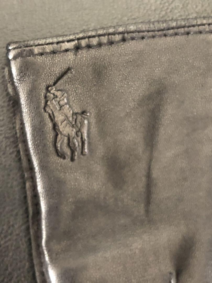 POLO RALPH LAUREN ブラック レザー手袋