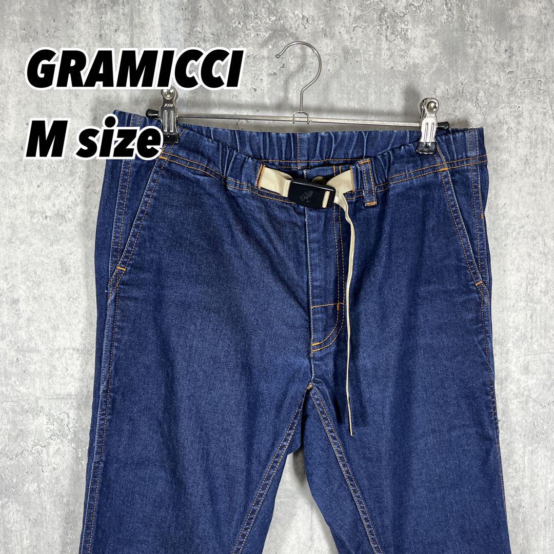 【美品】GRAMICCI グラミチ デニムテーパードクロップドパンツ M