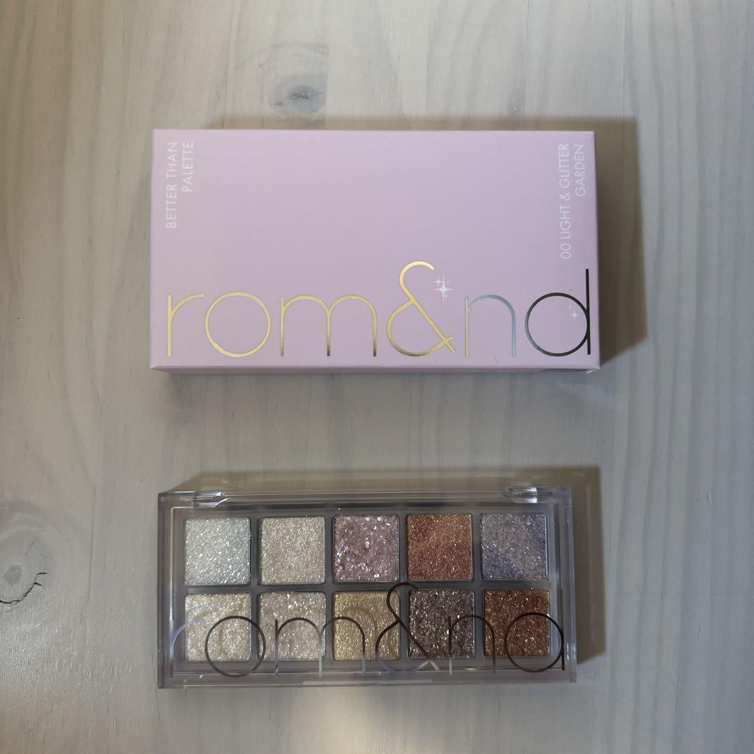 rom&nd ロムアンド ベターザンパレット 00 ライト&グリッターガーデン