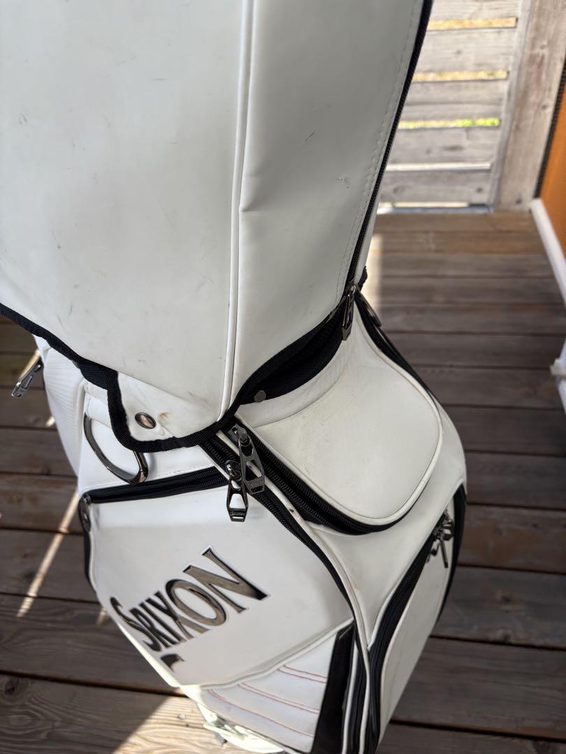 Srixon ホワイトキャディバッグ 中古