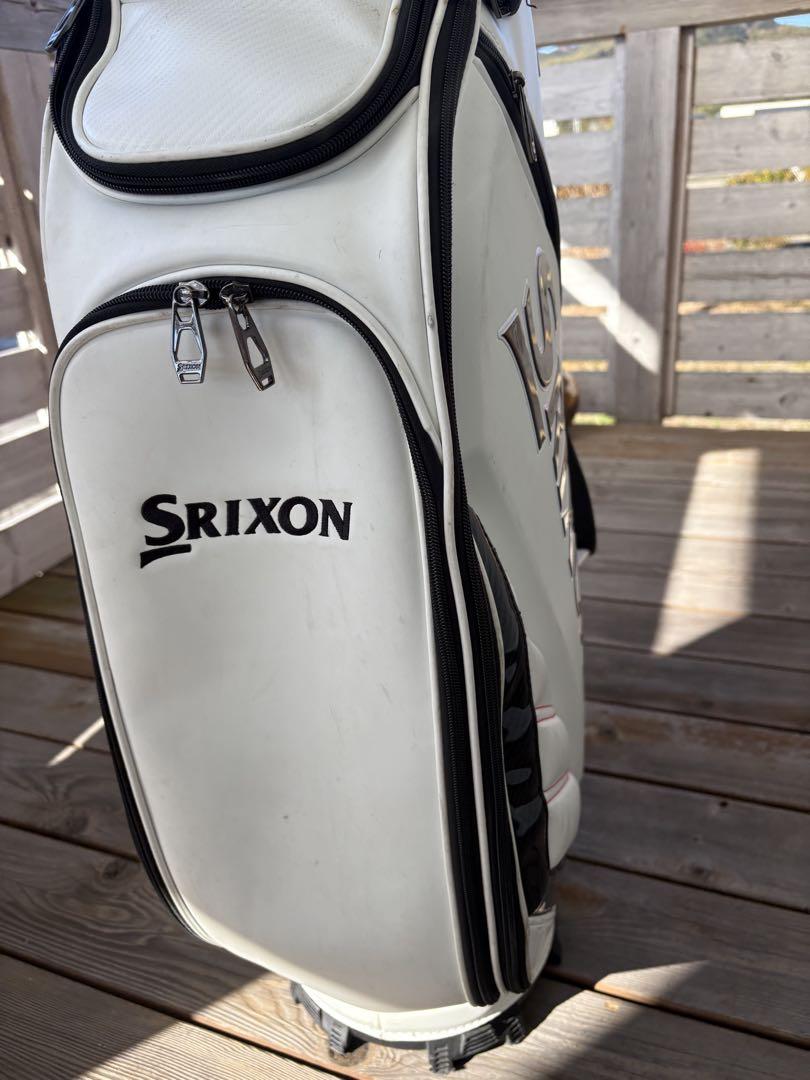 Srixon ホワイトキャディバッグ 中古