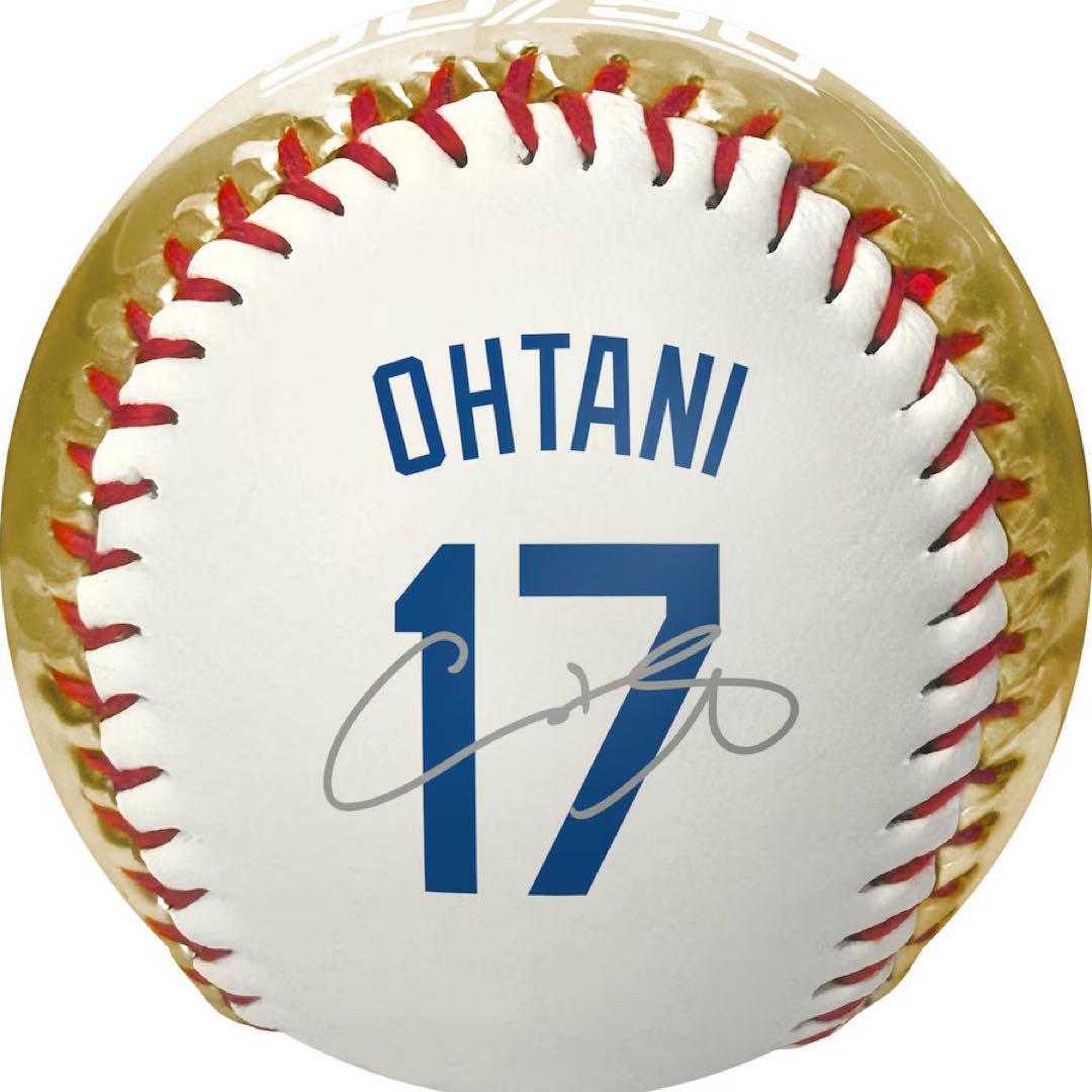 即日発送　完売品　大谷翔平選手50/50記念ボール　　　金　ゴールド　ホワイト 即日発送 完売品 大谷翔平選手50/50記念ボール 金 ゴールド