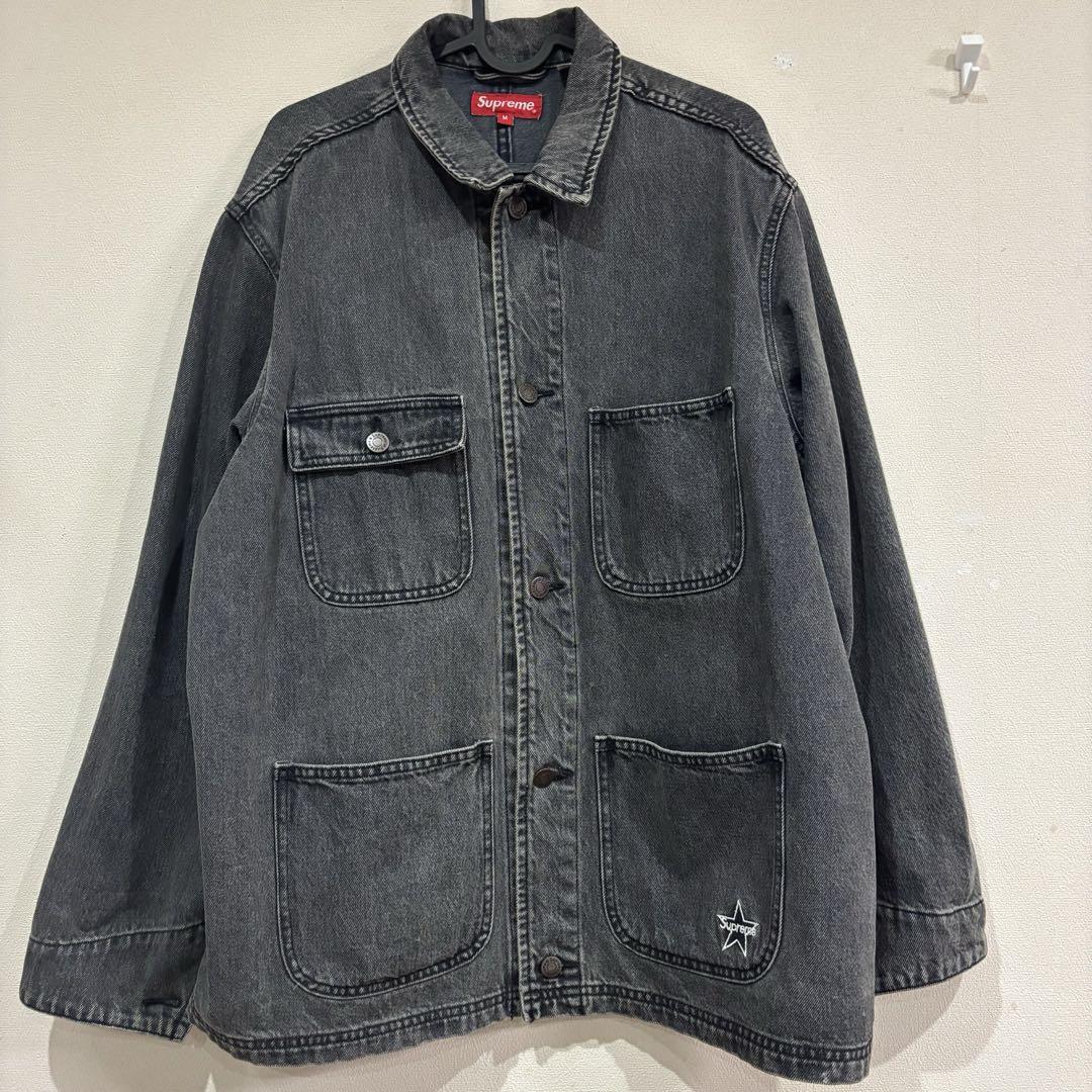 Supreme Denim Chore Coat ブラック　M