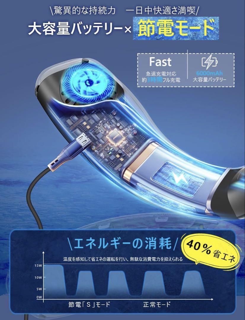 ネッククーラー 冷却プレート 首掛け扇風機 冷暖両用 ネックファン 軽量 肩こり