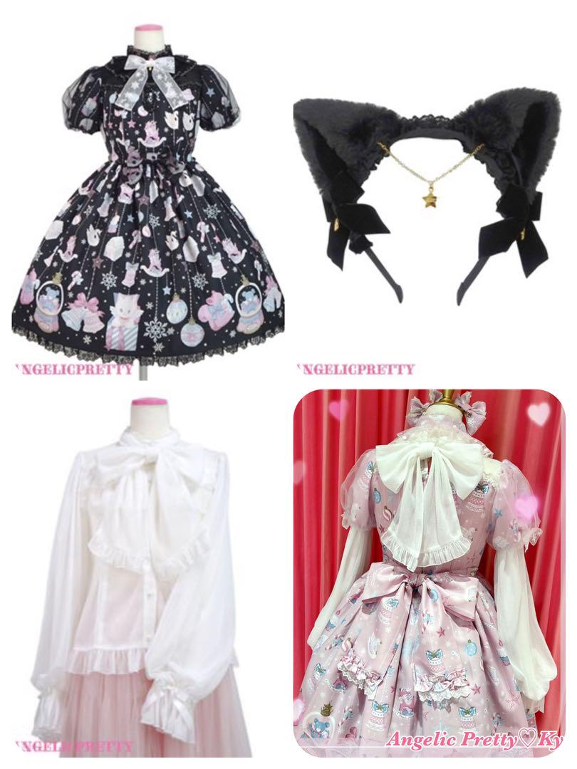 Fancy Ornament ワンピースとカチューシャとブラウスミニワンピース