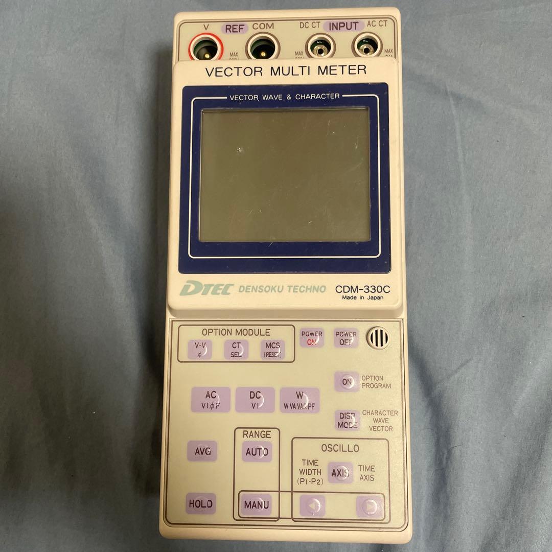 DTEC CDM-330C ベクトルマルチメーター目立った傷や汚れなし