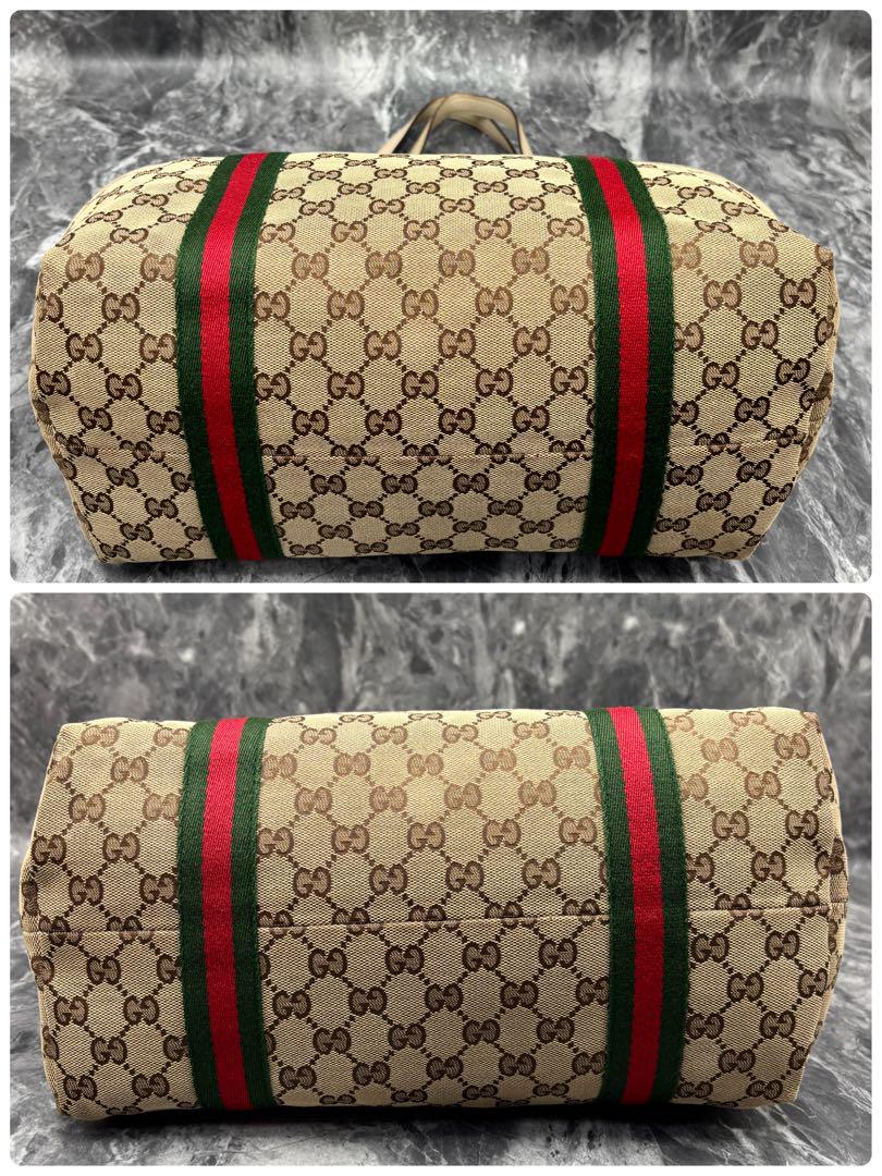 ✨美品✨GUCCI シェリーライン GG ベージュ トートバッグ