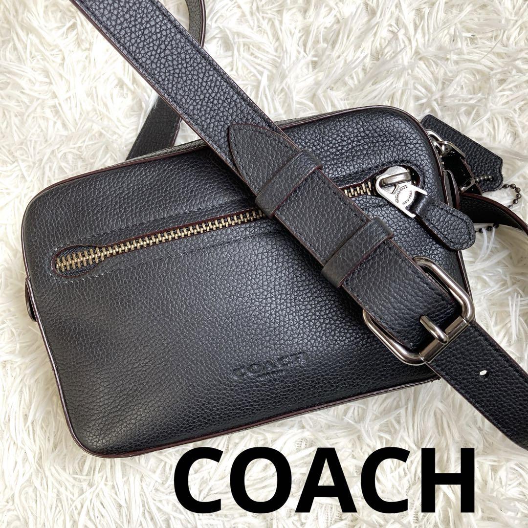 未使用級 coach ボディバッグ ブラック メトロポリタン 革 レザー