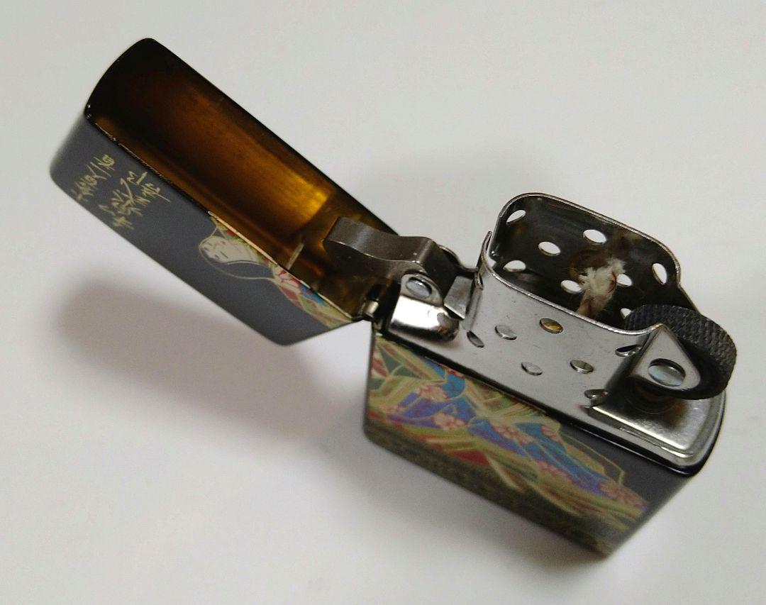 ☆未使用☆ジッポー ライター 百人一首 和泉式部 本漆 本金蒔絵 桐