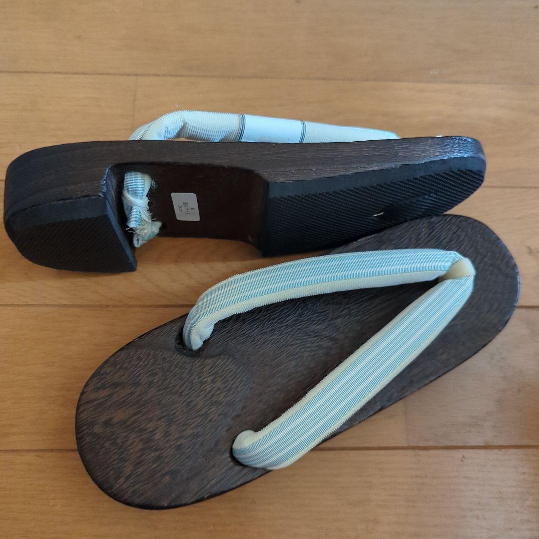新品　おしゃれな焼桐下駄右近