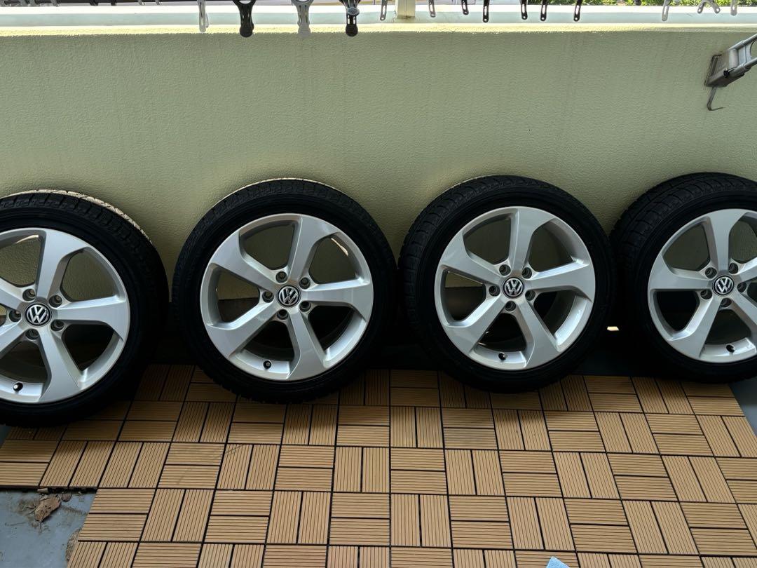 【送料込】VW ゴルフ GTI 純正  225/45R17付き