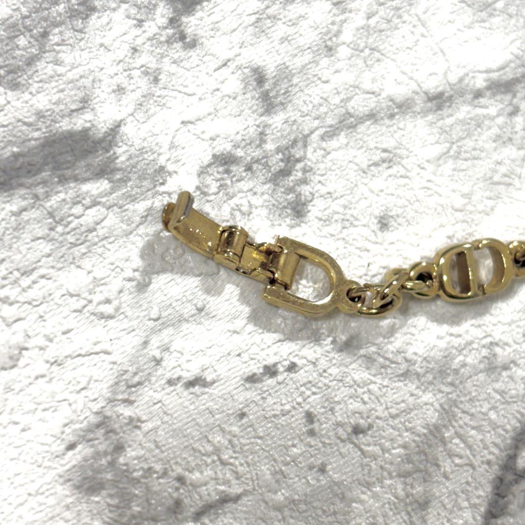 【美品】 Christian Dior ブレスレット CDロゴ ゴールド