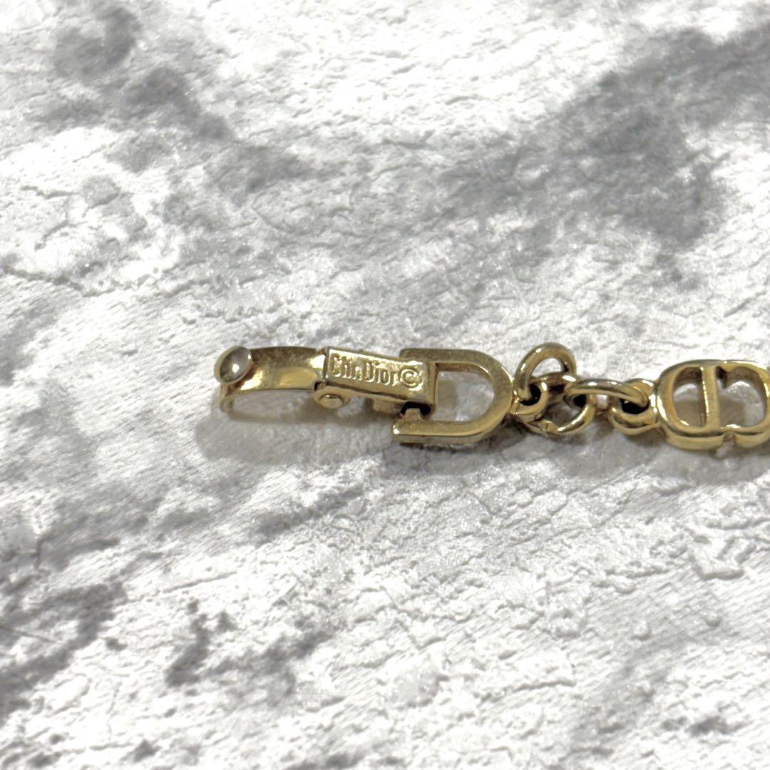 【美品】 Christian Dior ブレスレット CDロゴ ゴールド