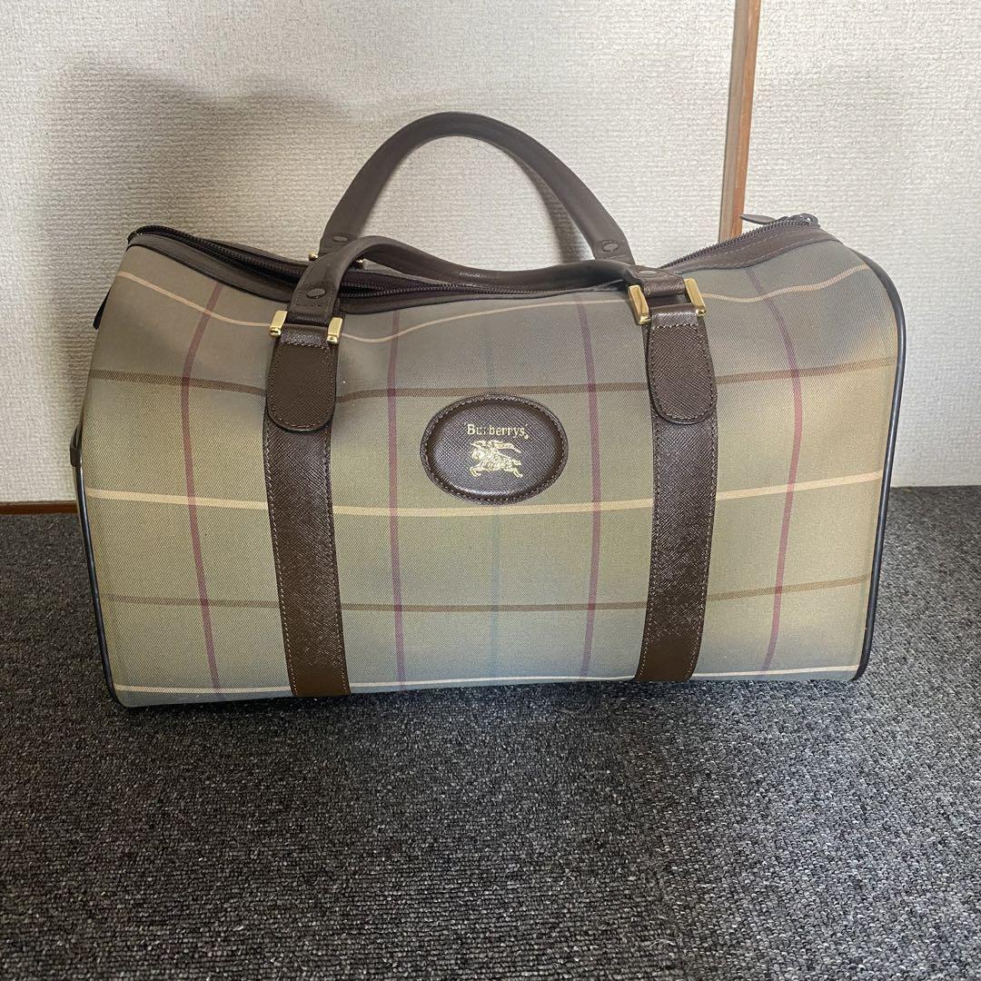バーバリー BURBERRY ボストンバッグ チェック