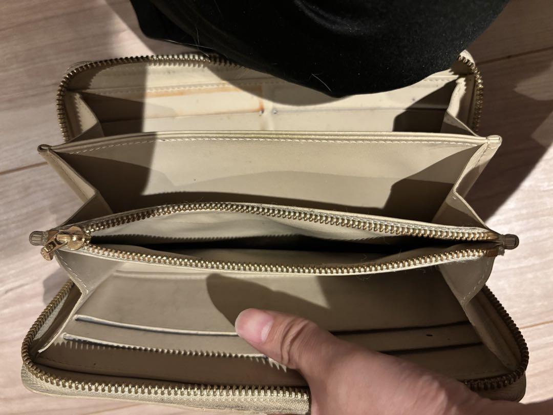 ルイヴィトン モノグラム ヴェルニ ブロンコライユ 長財布 中古