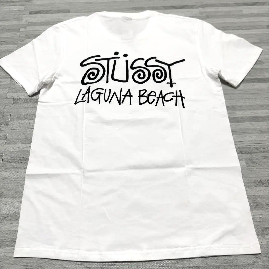 定価15000円】stussy ステューシー 刺繍 Tシャツ 厚手 白T
