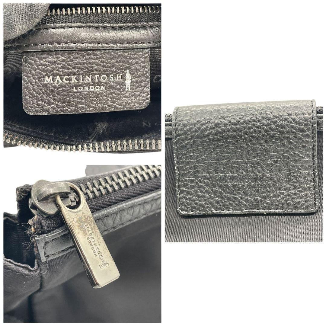 マッキントッシュ ロンドン ショルダーバッグ 黒 フラップ
