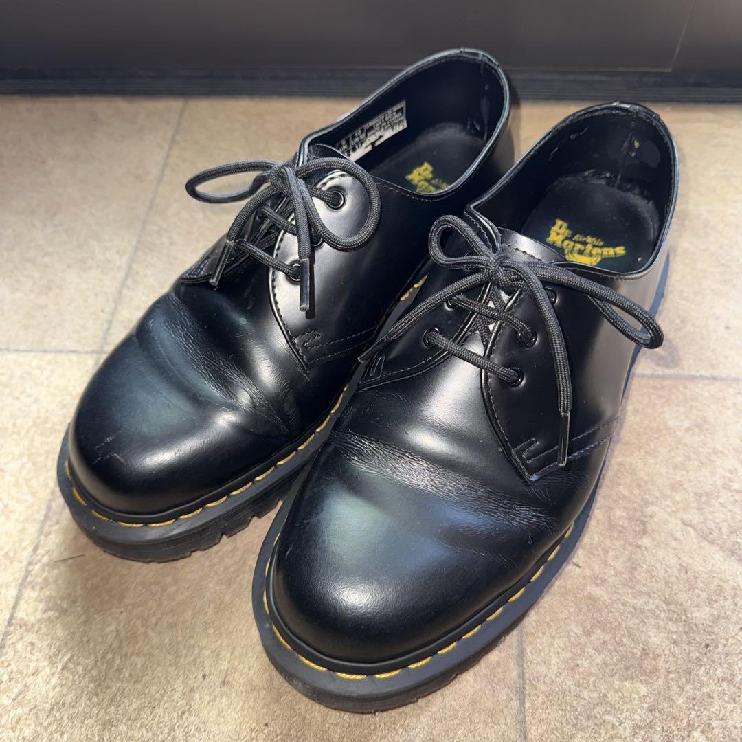 Dr.Martens ドクターマーチン 3ホール　bex 1461 ジップ ベックス ホワイトステッチ 3 ホール シューズ