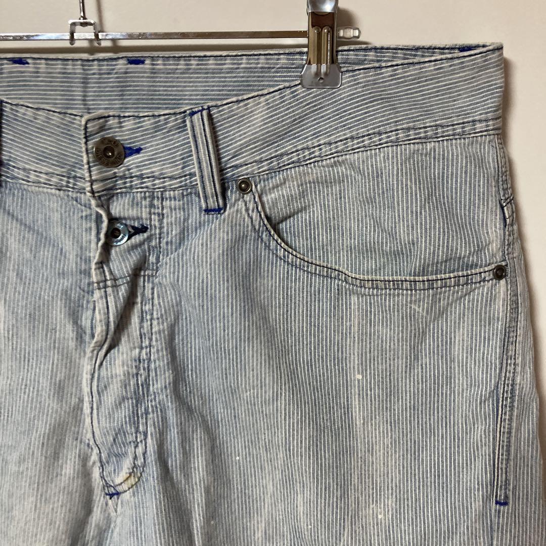 ⬜︎diesel ストライプ ペイントデザイン デニムショートパンツ