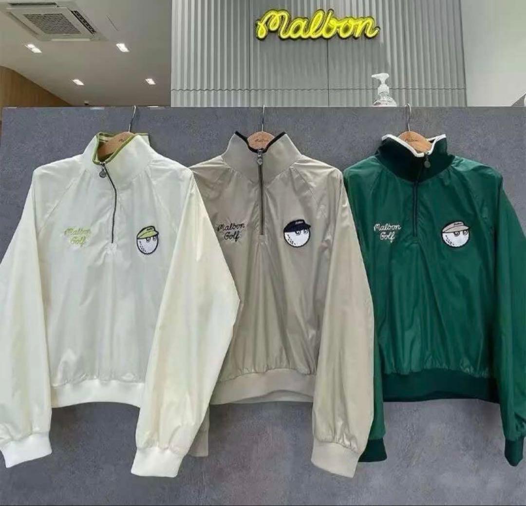 マルボンゴルフ Malbon レディース ハーフジップブルゾン ジャケット