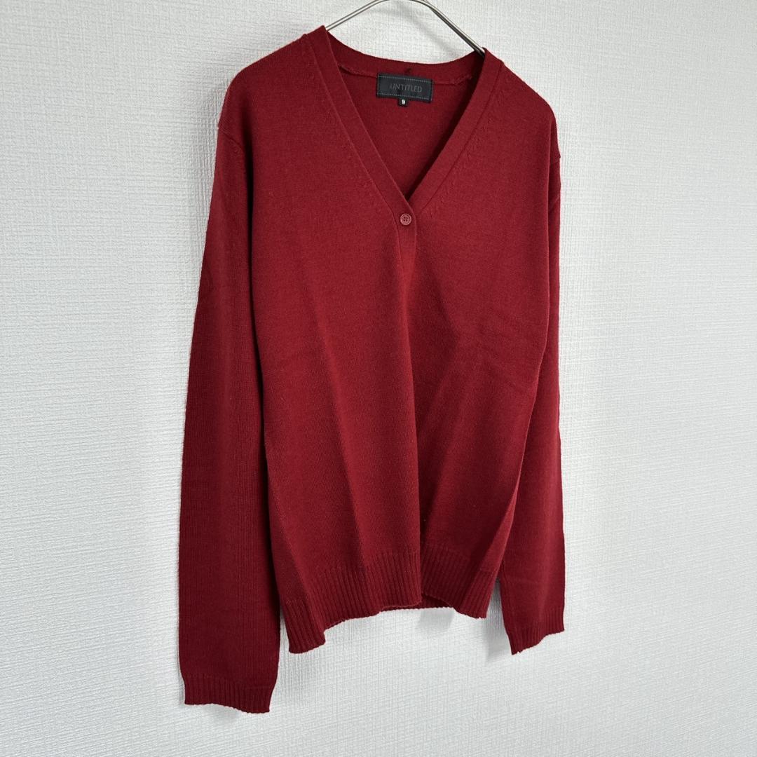 ピースナウ PEACE NOW カーディガン レッド Mサイズ UNTITLED レッド カーディガン Mサイズ - メルカリ