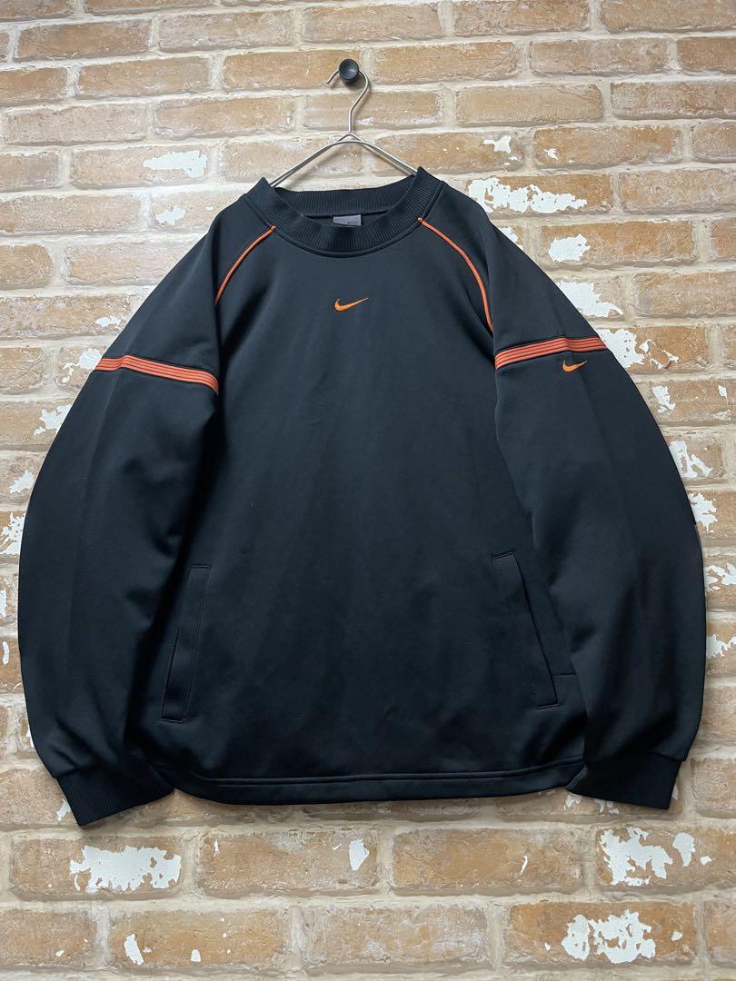 00s NIKE ナイキ　スウェット　ジャージ　センターロゴ　ワンポイント　黒