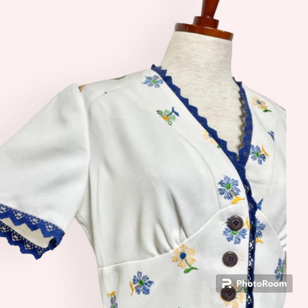 えつ様3点おまとめvintage ヴィンテージ ワンピース ホワイト刺繍