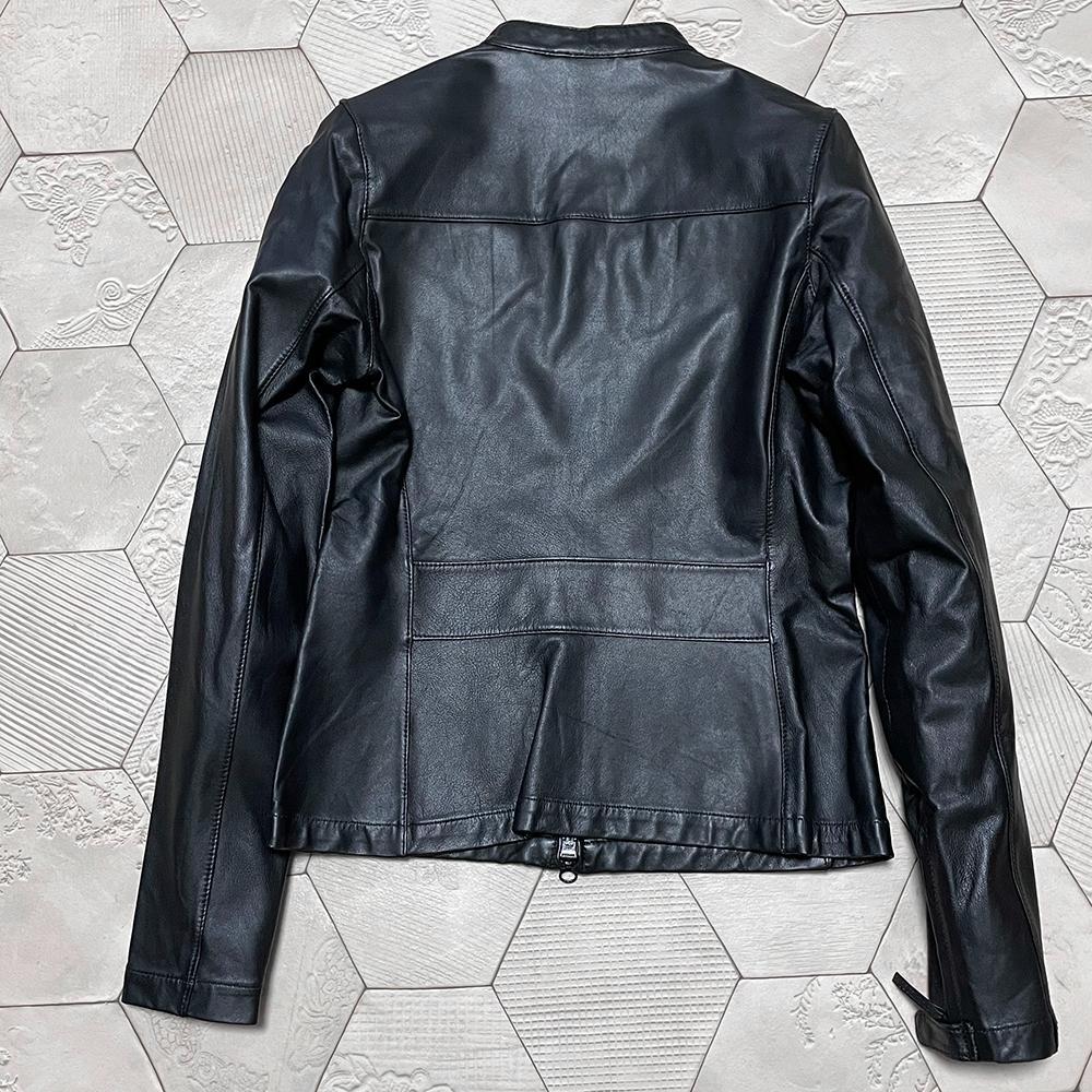 美品❤ASPESI 極上ゴートスキン やぎ革 ドライビングジャケット 黒 S