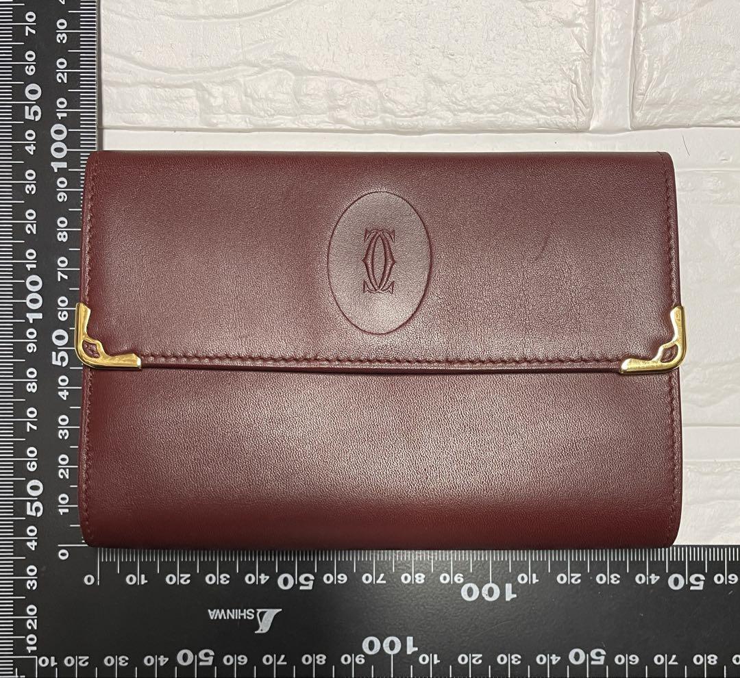 良品】Cartierカルティエ がま口 折財布 匿名配送❤︎