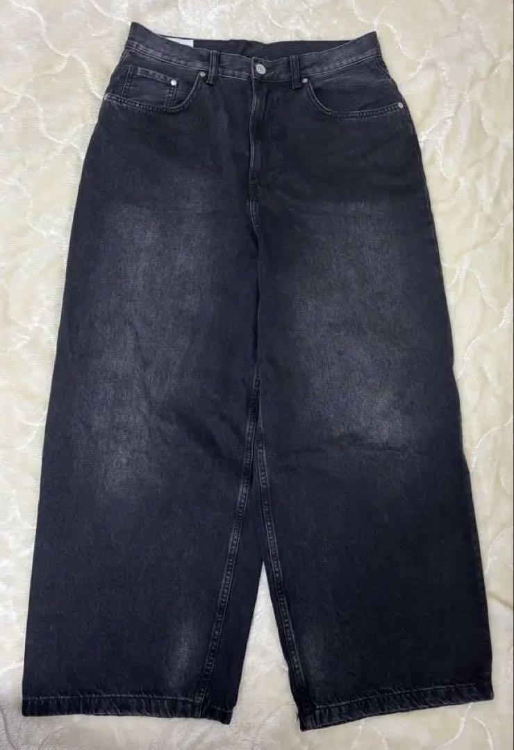 即日配送】H&M super buggy ブラック 31/30 スーパーバギー