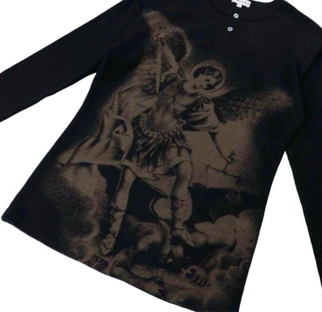 ④【即完】VALLAD V.HENRY NECK L/S ブラック サーマル