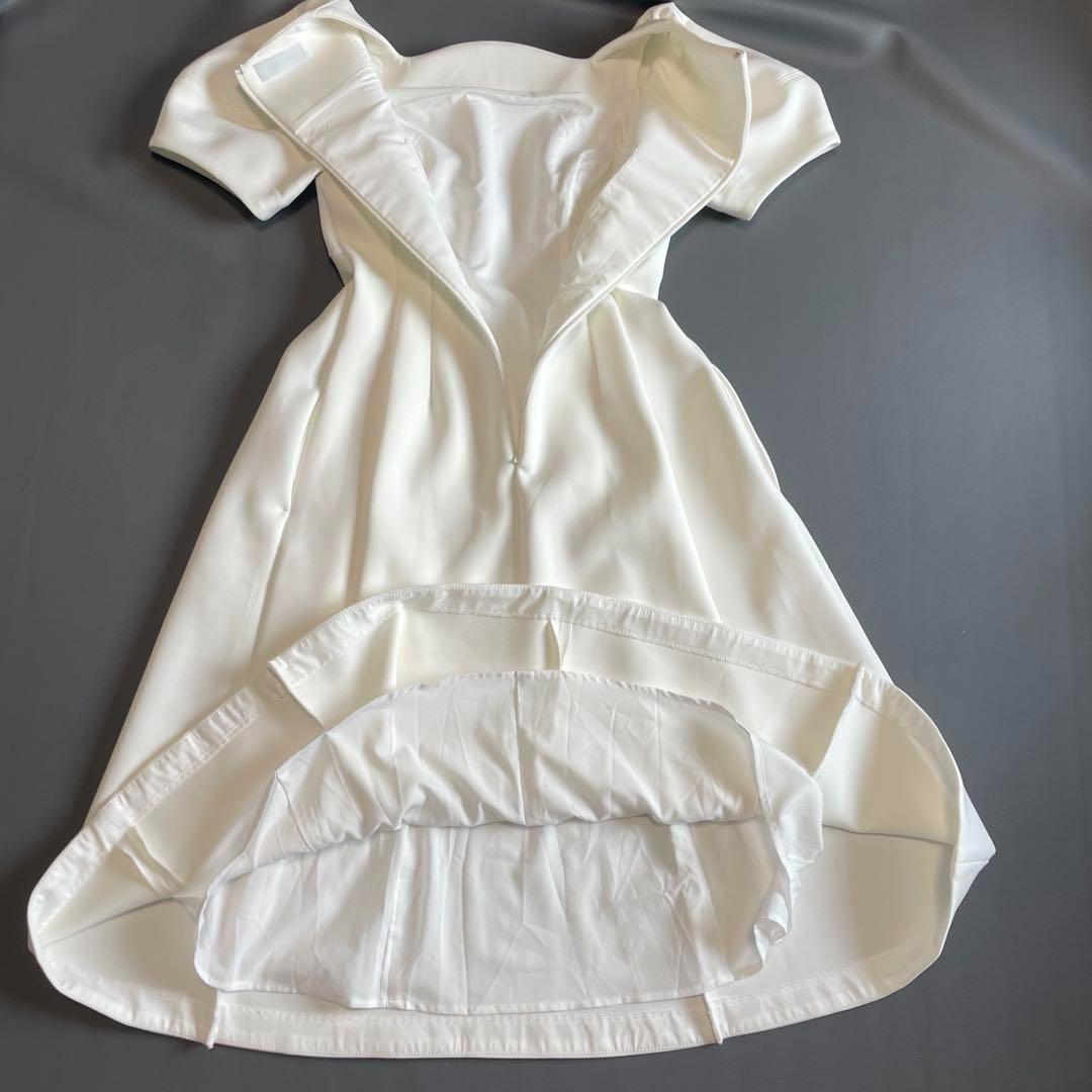 美品【セルフォード】ワンピース ウォッシャブル 白 34 2023SS 美品【セルフォード】ワンピース ウォッシャブル 白 34 2023SS
