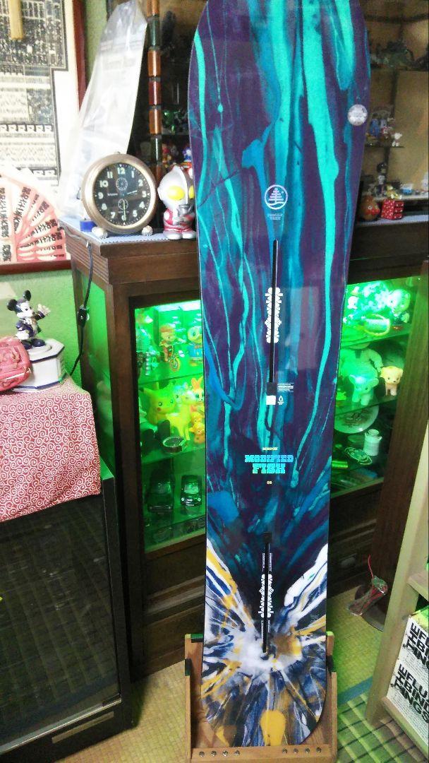 スノーボードスタンドラック　１本用　カラー　ウォルナット　ハンドメイド