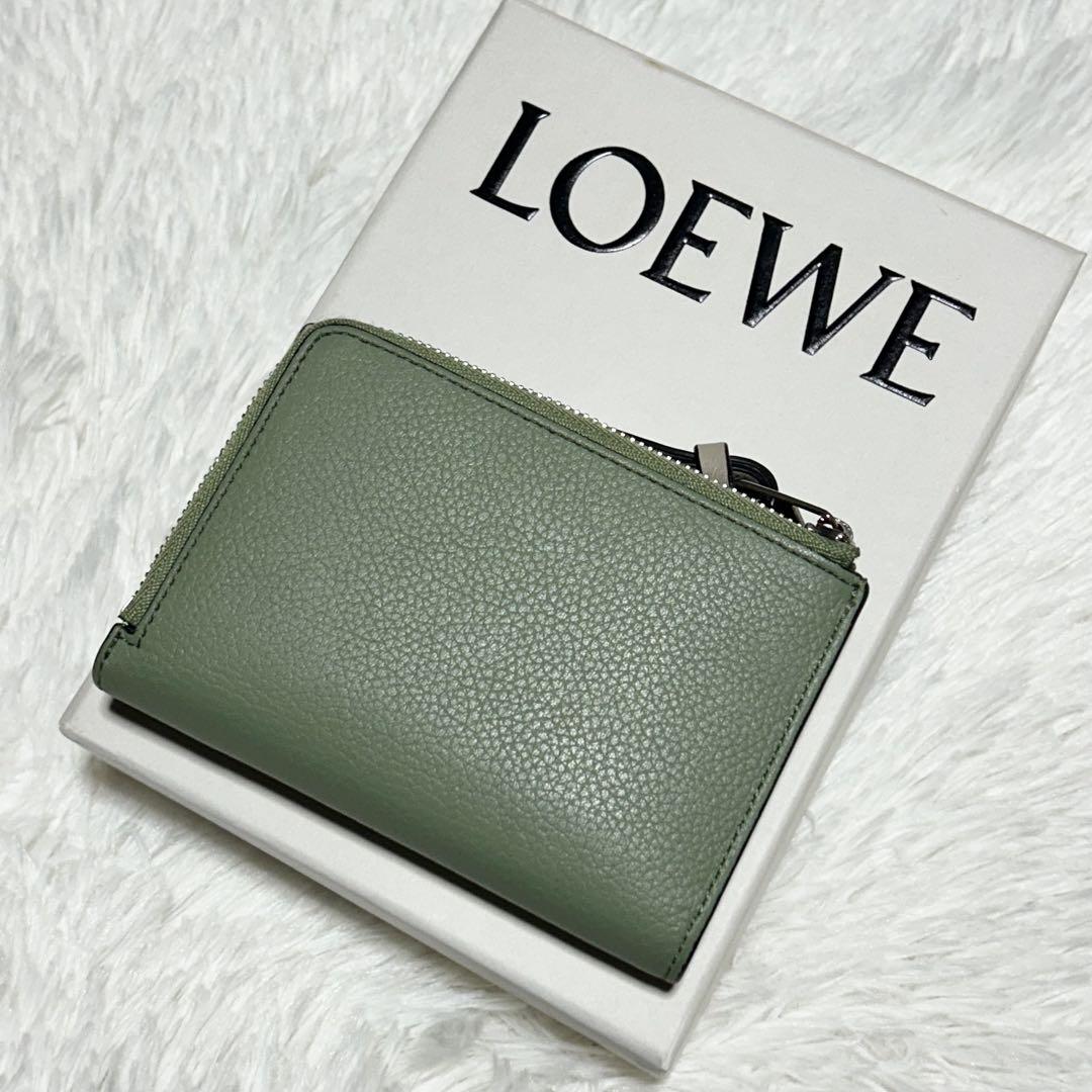 【美品】LOEWE ロエベ スリムジップ バイフォールド 二つ折り財布