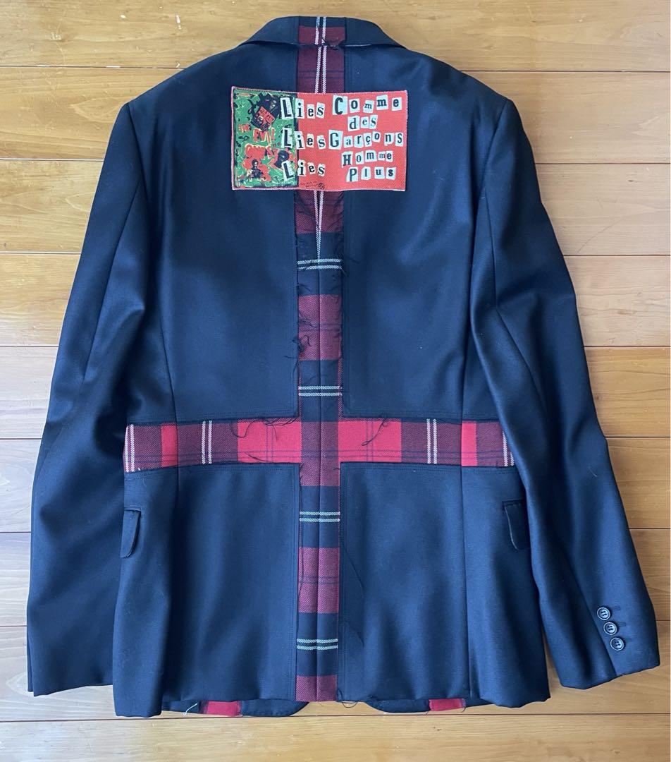2008AW 裁ち切りチェック切替ジャケット