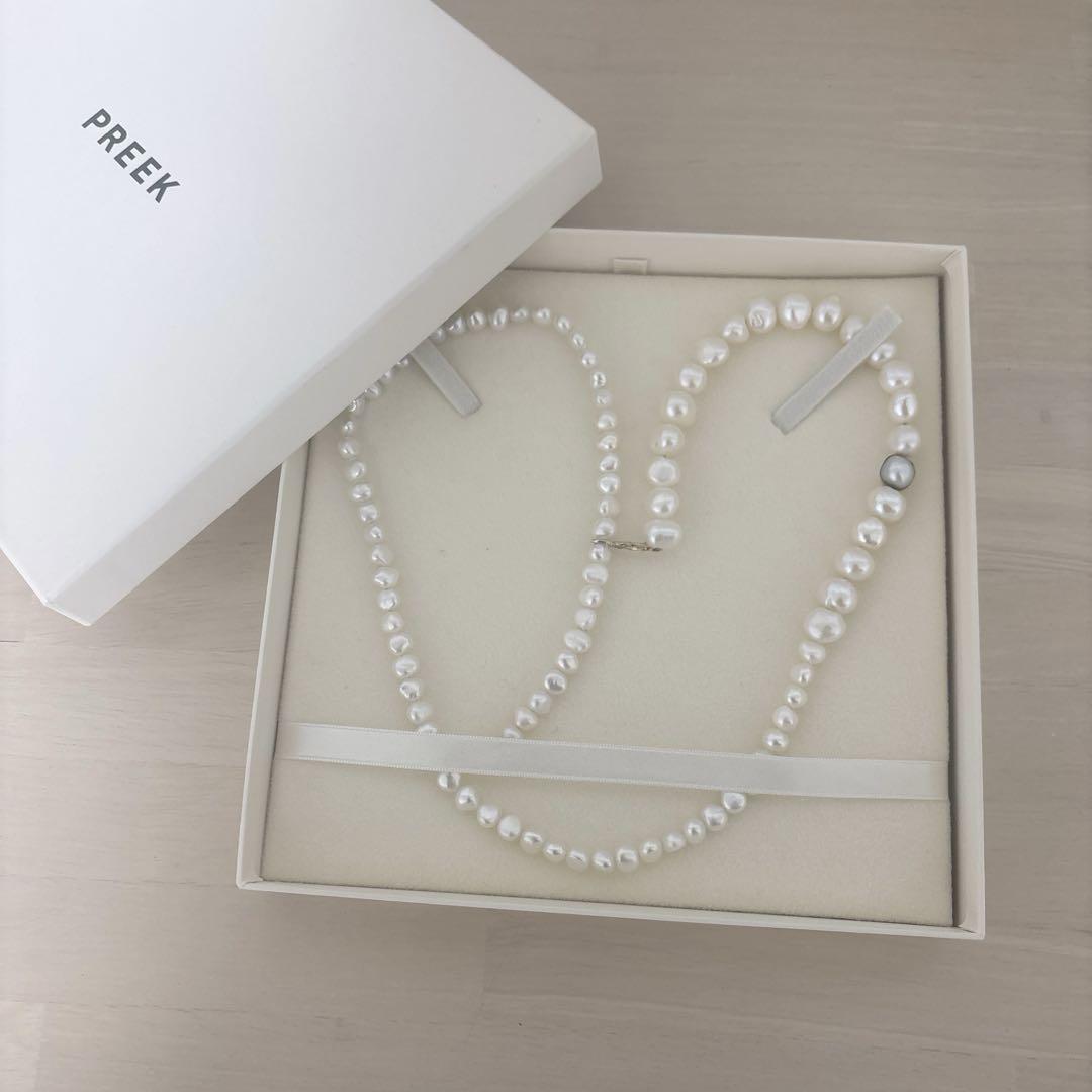 ◾️美品◾️PREEK プリーク　バロックパールネックレス PREEK(プリーク)のバロックパールラリエットネックレス通販