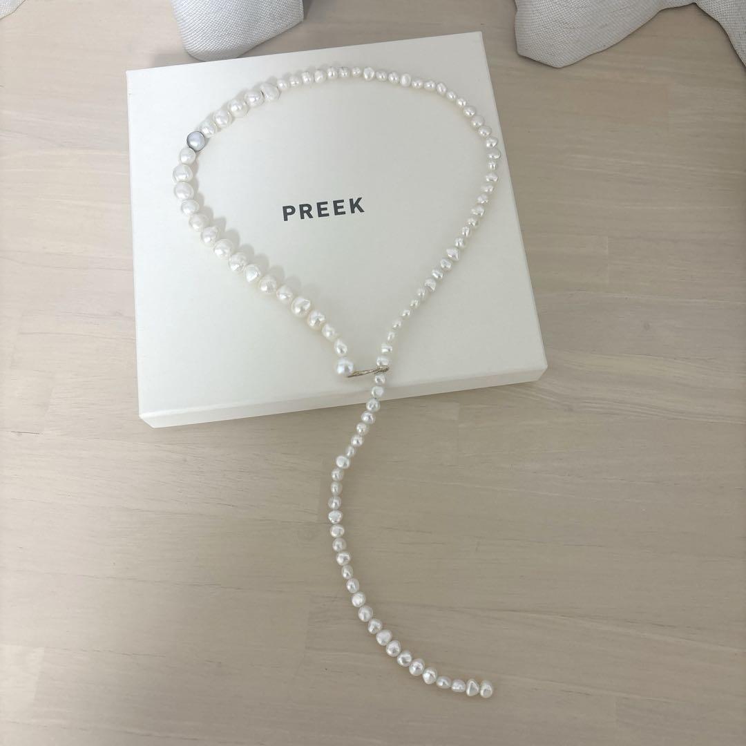 ◾️美品◾️PREEK プリーク　バロックパールネックレス PREEK(プリーク)のバロックパールラリエットネックレス通販