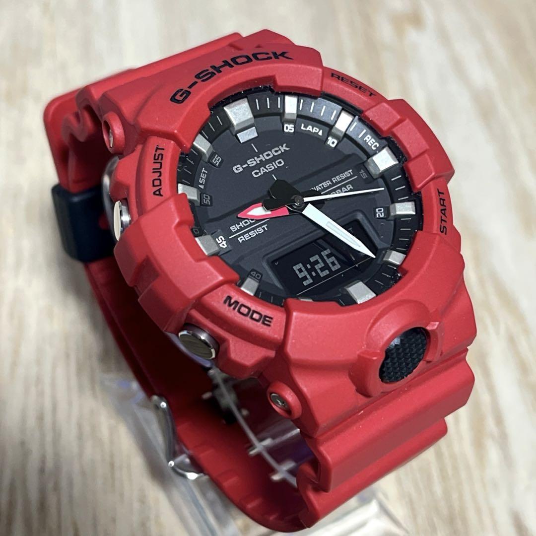 【未使用級超美品】G-SHOCK GA-800 レッド　アナデジ 秒針あり箱付