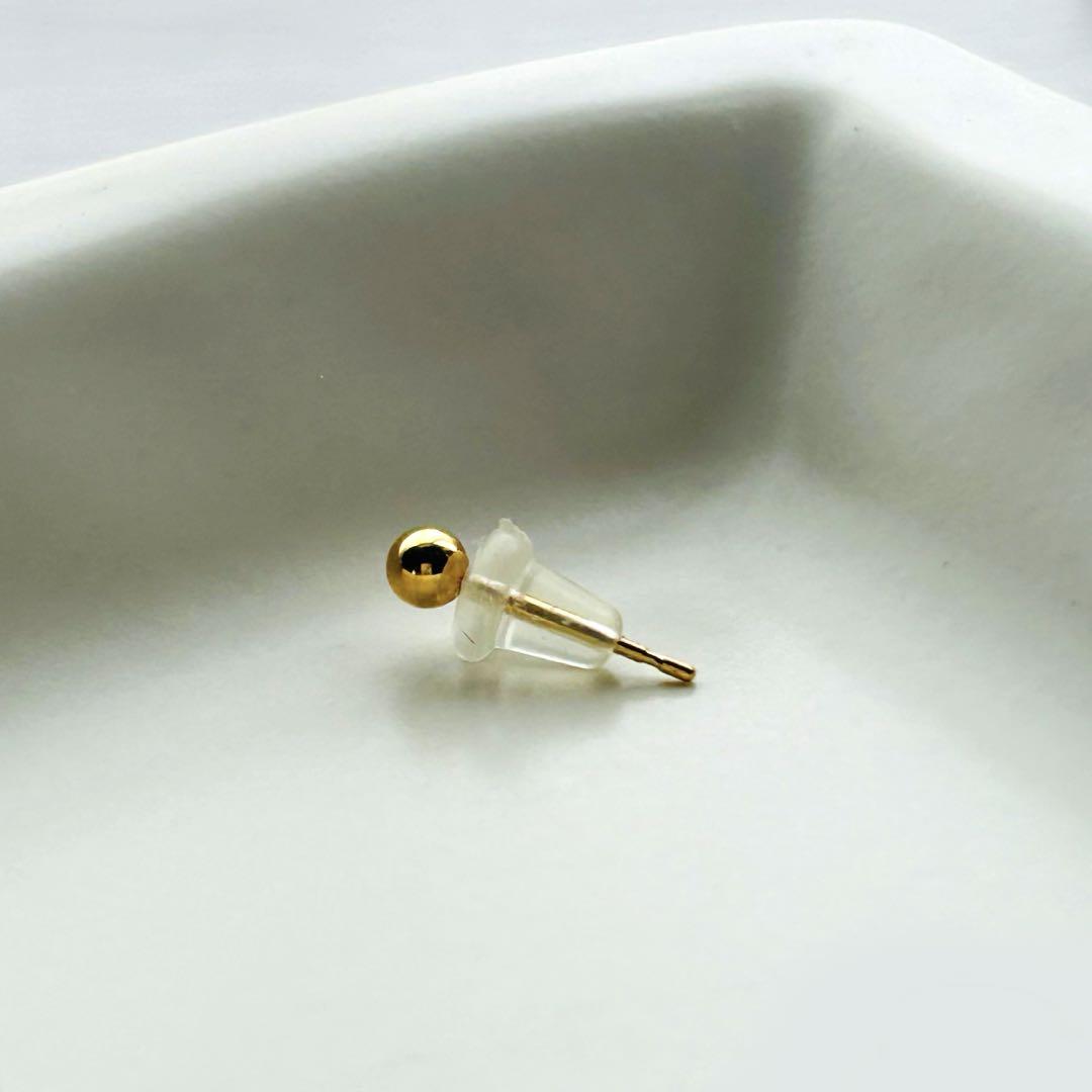 ESTELLE】K18YG 丸玉ピアス（3mm） - メルカリ