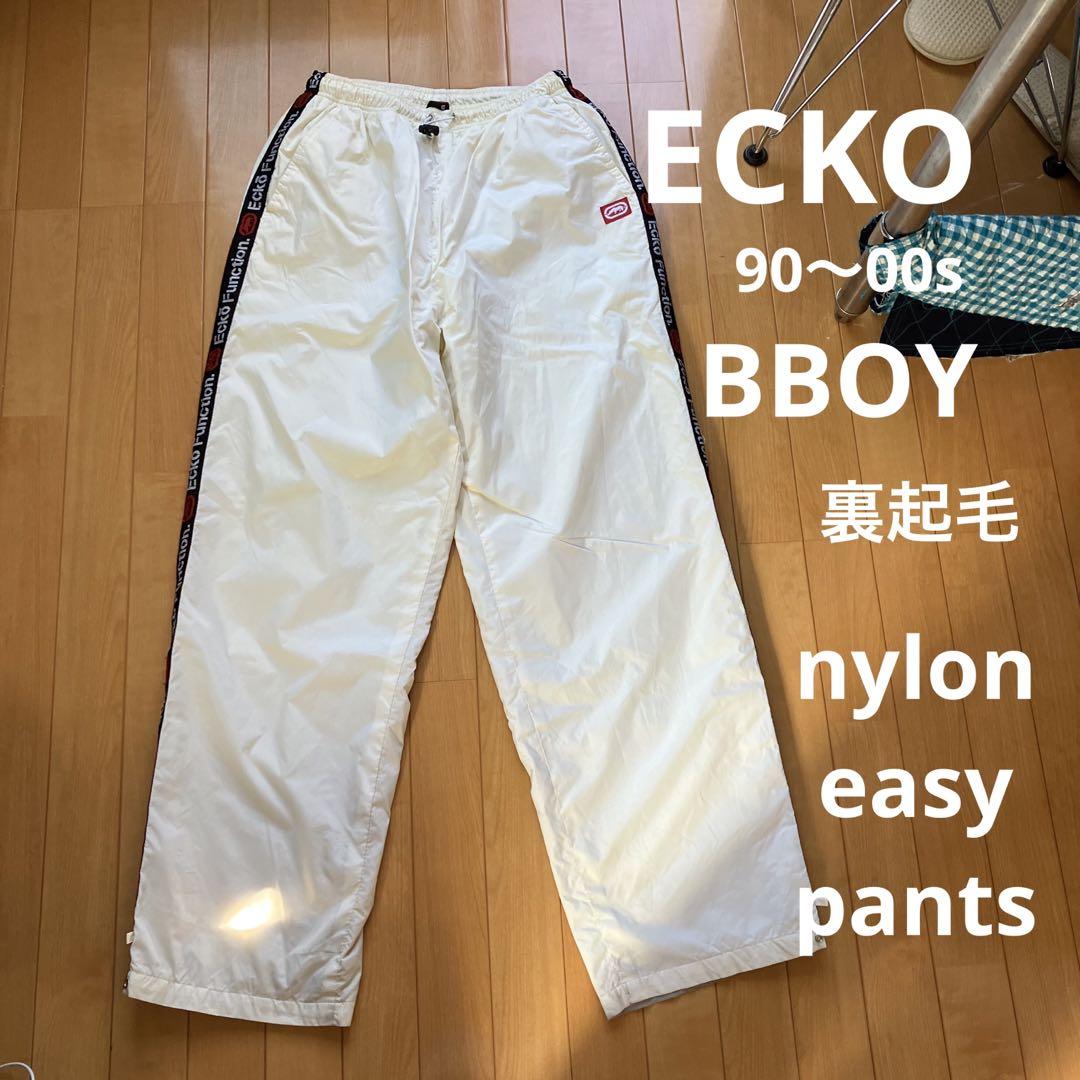 90s ECKO UNLTD ロゴ　ライン　BBOY イージーパンツ　ジャージ