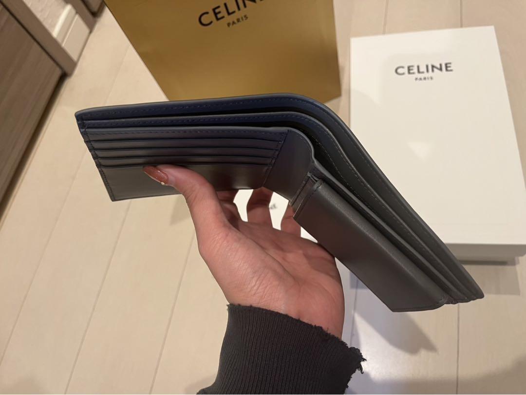 CELINE グレー 二つ折り財布